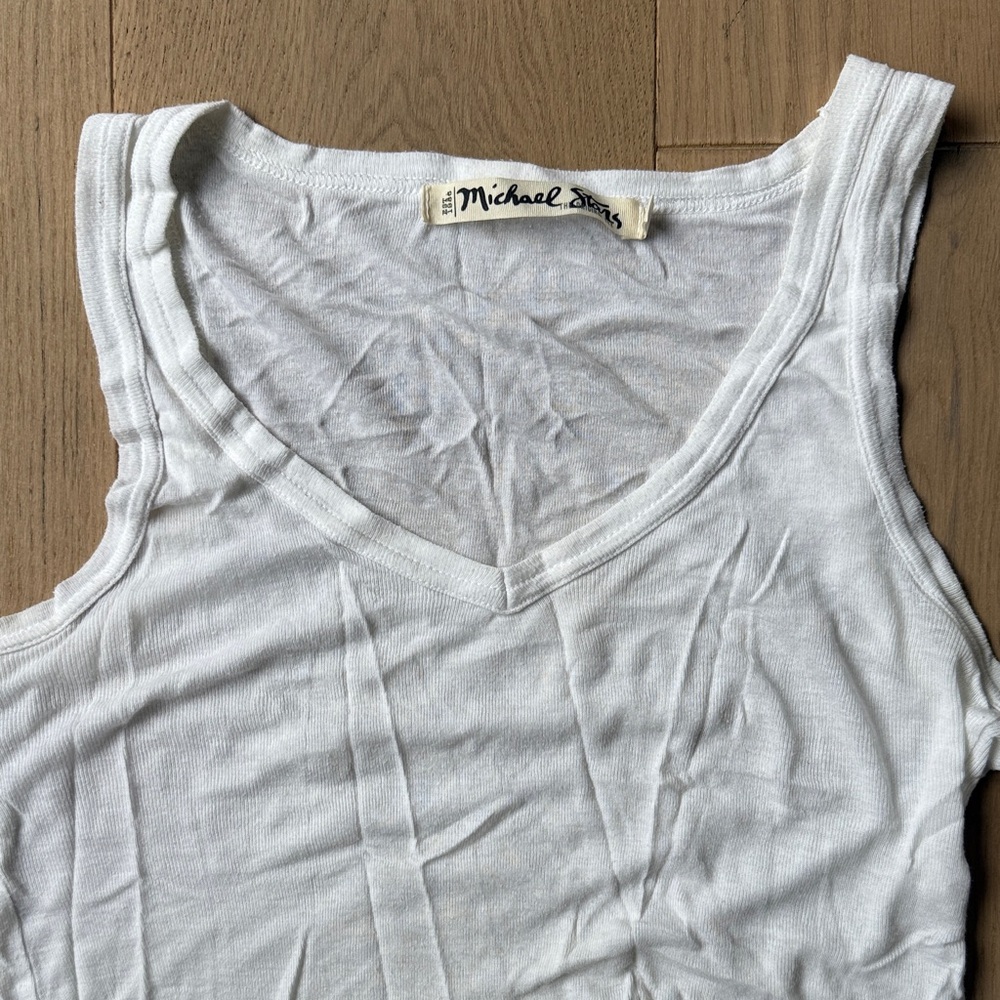 Michael Stars Classic White Tank Top